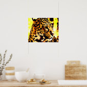 Affiche Motivation Leopard Eyes Imprimer (Cuisine)