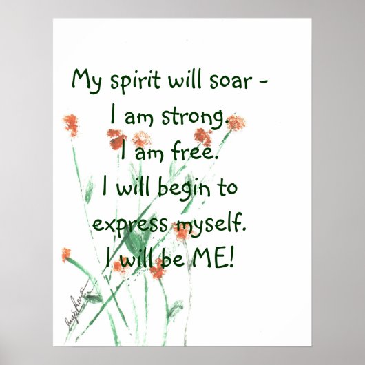 Affiche motivationnelle (Devant)