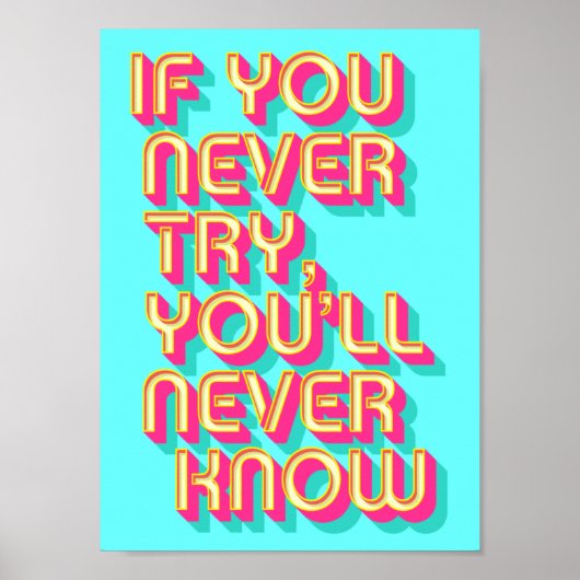 Affiche motivationnelle (Devant)