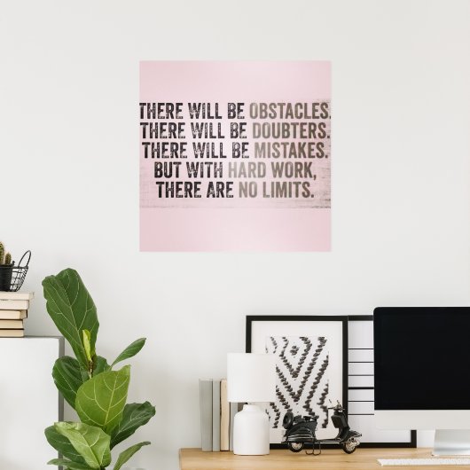 Affiche motivationnelle (Bureau à domicile)
