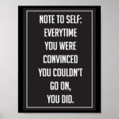 Affiche motivationnelle (Devant)