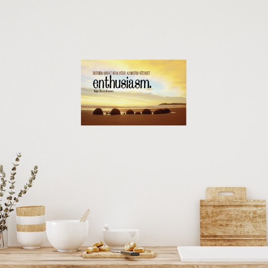 Affiche motivationnelle de l'enthousiasme (Cuisine)