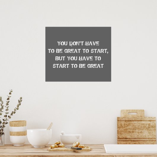 Affiche motivationnelle de l'entraînement (Cuisine)