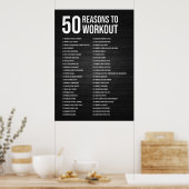 Affiche motivationnelle de l'entraînement (Cuisine)
