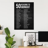 Affiche motivationnelle de l'entraînement (Bureau à domicile)