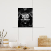 Affiche motivationnelle de l'entraînement (Cuisine)