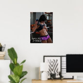 Affiche motivationnelle de l'entraînement (Bureau à domicile)