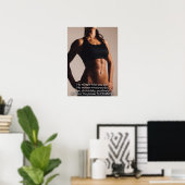 Affiche motivationnelle de l'entraînement (Bureau à domicile)