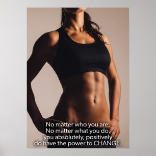 Affiche motivationnelle de l'entraînement