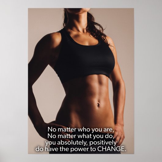 Affiche motivationnelle de l'entraînement (Devant)