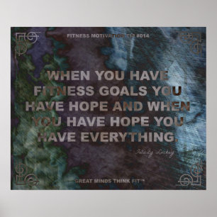 Affiche motivationnelle pour la condition physique