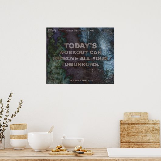 Affiche motivationnelle pour la condition physique (Cuisine)