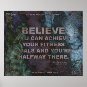 Affiche motivationnelle pour la condition physique