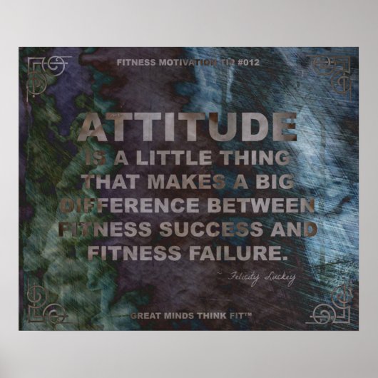 Affiche motivationnelle pour la condition physique (Devant)