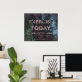 Affiche motivationnelle pour la condition physique (Bureau à domicile)