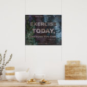 Affiche motivationnelle pour la condition physique (Cuisine)