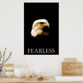 Affiche motivationnelle verticale de l'aigle améri (Cuisine)