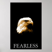Affiche motivationnelle verticale de l'aigle améri (Devant)