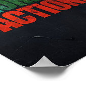 Affiche Motivative "Moins de discussions, plus d'a (Coin)