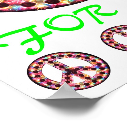 affiche multi-paix pour tous (Coin)