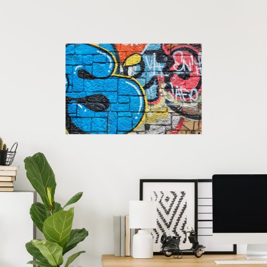 affiche murale (Bureau à domicile)