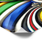 Affiche murale avec design aux couleurs sud-africa (Coin)