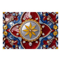 Affiche murale avec design de couleurs colombienne