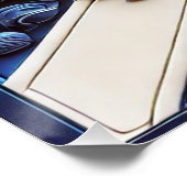 Affiche murale avec design écossais de chardons (Coin)