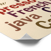 Affiche murale Coffee Cloud (Coin)