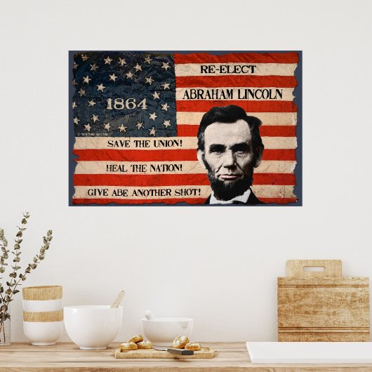 Affiche murale de la campagne électorale d'Abraham (Cuisine)