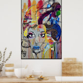 Affiche murale de la femme (Cuisine)