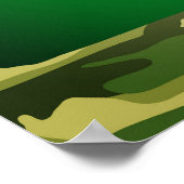 Affiche murale de la Silhouette de l'État de l'Ore (Coin)