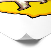 affiche murale de l'ours de Californie (Coin)