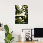 Affiche murale de Thaïlande (Bureau à domicile)