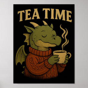 Affiche murale Dragon relaxant