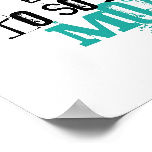 Affiche murale Elle a dit adieu à l'inspiration (Coin)