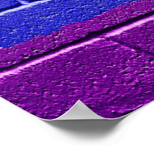 Affiche murale en brique Arc-en-ciel (Coin)