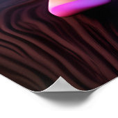 Affiche murale enfantine fée pixie rose colorée (Coin)