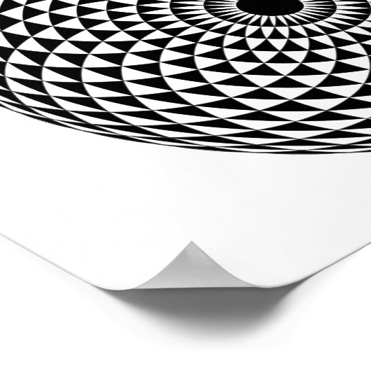 Affiche murale hypnotique unique (Coin)
