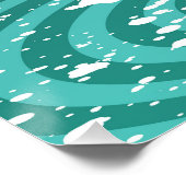 Affiche murale - Illustration tardive de Noël. (Coin)