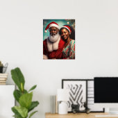 Affiche murale M. et Mme Claus (Bureau à domicile)