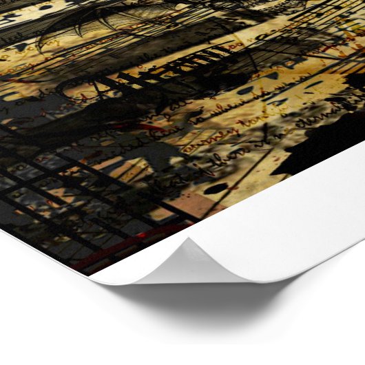 Affiche musicale. (Coin)