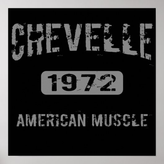 Affiche musicale américaine Chevelle 1972 (Devant)