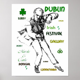Affiche musicale irlandaise