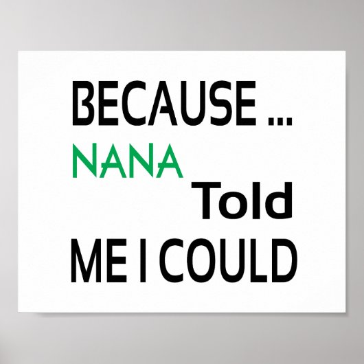 Affiche Nana (format standard de cadre photo) (Devant)