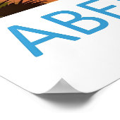 Affiche nationale de voyage de parc de ski Abel Ta (Coin)