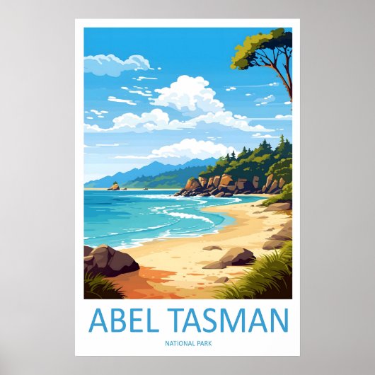 Affiche nationale de voyage de parc de ski Abel Ta (Devant)
