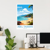 Affiche nationale de voyage de parc de ski Abel Ta (Bureau à domicile)