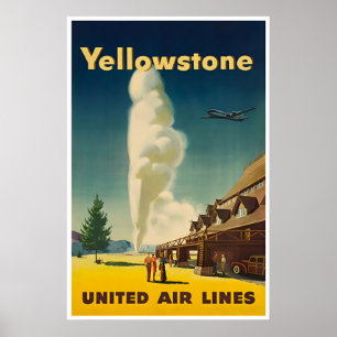 Affiche nationale du parc artistique de Yellowston