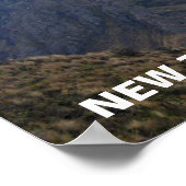 Affiche néo-zélandaise sur les rochers (Coin)